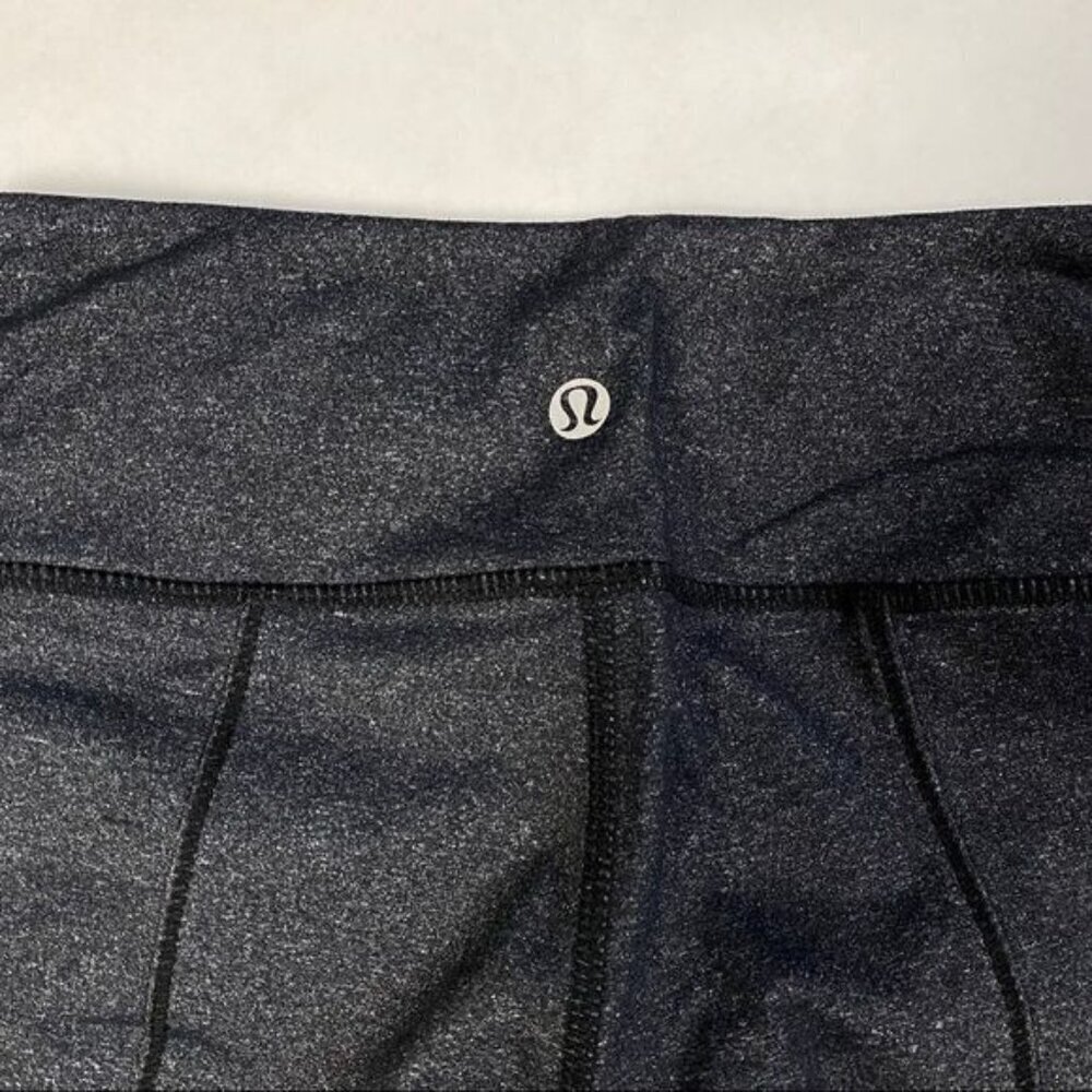 Lululemon Heather Gray Zip Hem Capri Legging - Picture 4 of 7